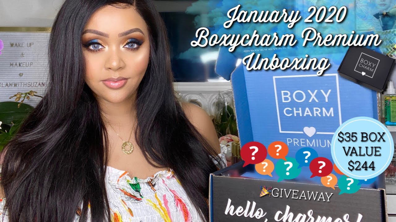  JANUARY 2020 BOXYCHARM PREMIUM - UNBOXING & TRY-ON || GIVEAWAY || BEAUTY BOX REVIEW