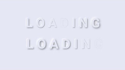 Css neumorphism loading animation