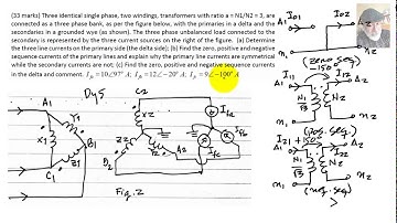 EECE 392 - Sequence Networks method, unbalanced transformer