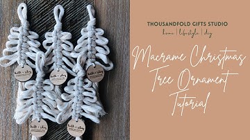 DIY Macrame Christmas Tree Ornament Tutorial | Perfect for Beginners