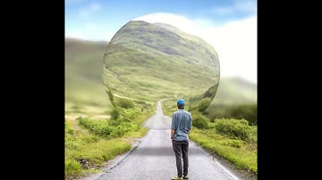 Surreal Glass Sphere Floating Photoshop Tutorial #shorts #photoshop