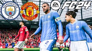 FC 24 Manchester United vs Manchester City | Premier League 23/24 | Realistic Gameplay