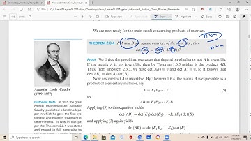 linear algebra || Properties of Determinants; Cramer’s Rule || Exercise 2.3