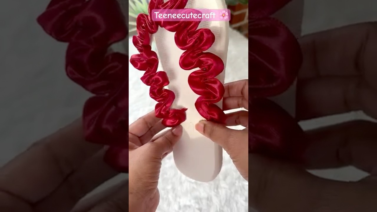 ⁠Unbelievable DIY Ribbon sandals /satisfying craft / Handmade Ribbon craft 
