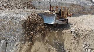 1972-79 OLD CAT DOZERS!**HD DRONE VIEW**