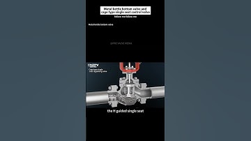Metal kettle bottom valve and cage type single seat control valve #machinery  #industrial  #valve