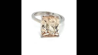 Imperial Topaz 11.17ct Solid 18K White Gold Ring Imperial Topaz 11.17ct Solid 18K White Gold Ring