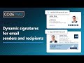 Dynamic signatures based on email sender and recipients | CodeTwo update