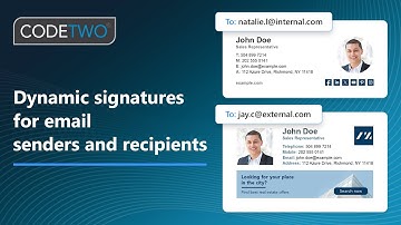 Dynamic signatures based on email sender and recipients | CodeTwo update