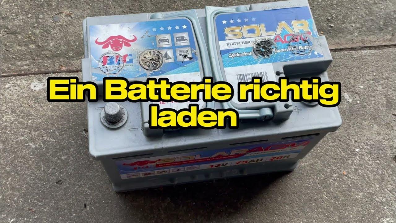 Batterie / Bleiakku richtig laden und Ladestand messen AGM, Starterbatterie, Gel Batterie YouTube