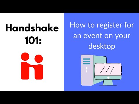 Handshake 101: Registering for an Event (Desktop)