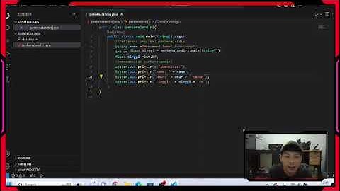 membuat perkenalan diri di Java tugas algoritma