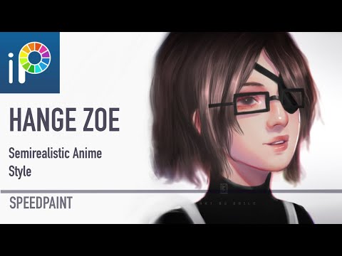 [ibispaint X] Hange zoe speedpaint/timelapse(Semirealistic Anime style)