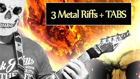 3 easy Rock & Metal Riffs für Anfänger - Rhythmus Gitarre mit 90/180 bpm + Tabs u. Erklärung