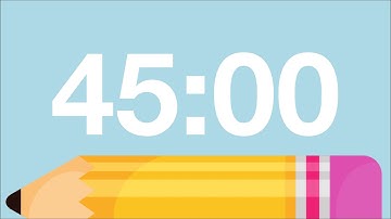 45 Minute Back to School Timer (Chimes Alarm at End)