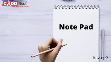 CADD Nest| Note Pad Part I| Cadd Nest Basvanagdi