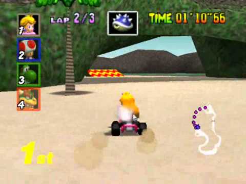 LETS PLAY: Mario Kart 64 PT 1: Princess Peach - YouTube