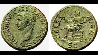 Дупондий, 42 н.э., Монета Древнего Рима, Dupondius, 42 AD