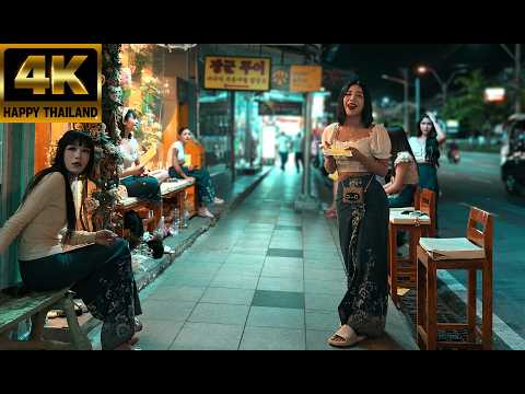 Explore Pattaya Streets in 4K 60FPS - Silent City Tour
