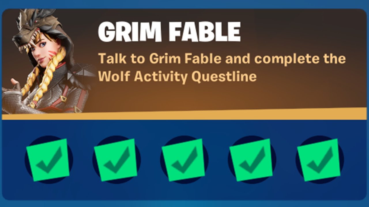 All Grim Fable Character Punchcards Challenges Guide - Fortnite Chapter 2 Season 8