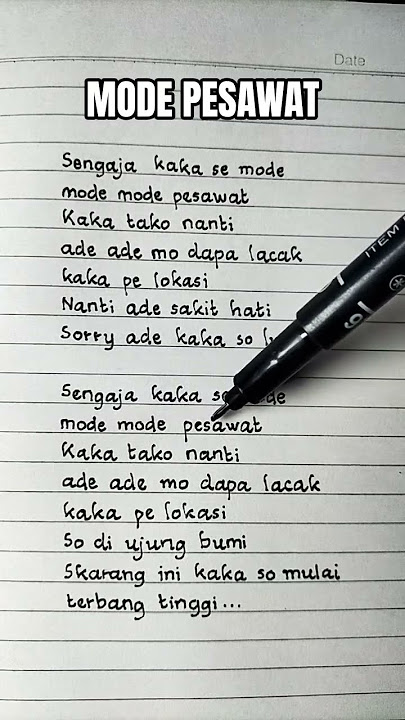Mode Pesawat - Dandy Barakati ft. Dante Nababan | Lirik #liriklagu #laguviral #lagujoget #lagutimur