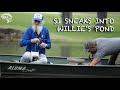 Uncle si sneaks over to willies private pond for a fish fry at stones
