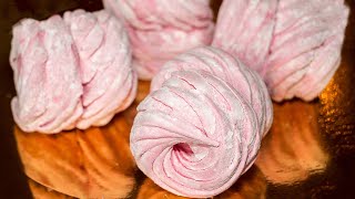 DIY - Yummy Raspberry Marshmallow - Very Simple Recipe ✧ IrinaCooking