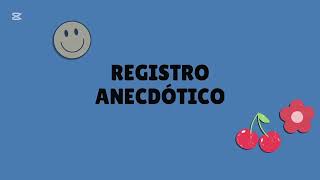 Diario reflexivo registro anecdotico