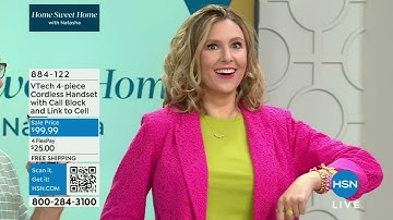 VTech 4piece Cordless Handset with Call Block and Link t...