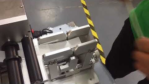 Electrical type wire flag labeling machine test video
