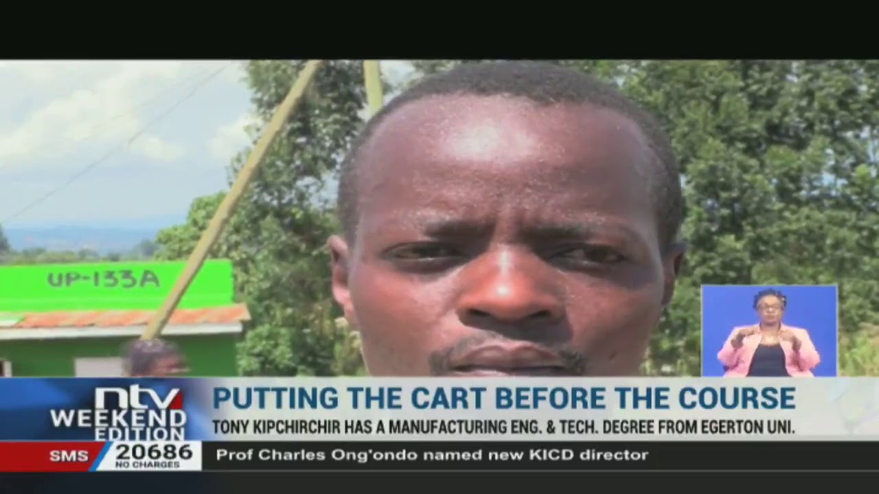 Top Egerton University engineering graduate now operating donkey cart