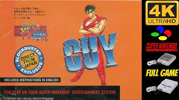 Final Fight Guy | SNES | 4K60ᶠᵖˢ UHD🔴| Longplay Walkthrough Playthrough Full Movie Game