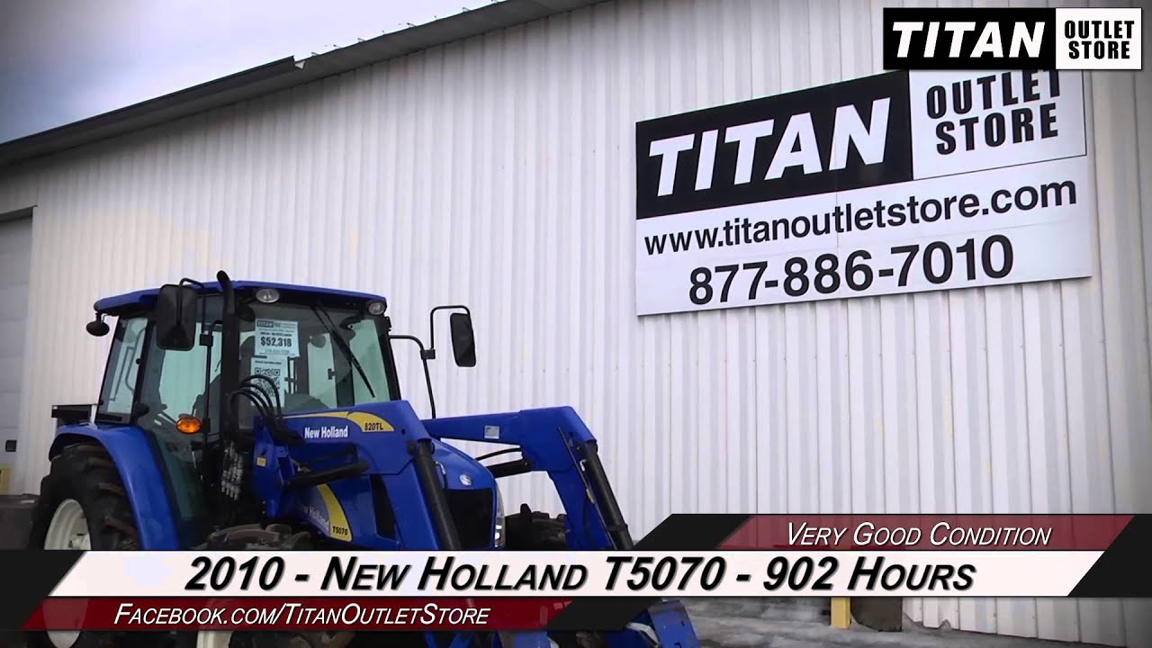 New Holland T5070 - 902 hrs, 820TL Loader, 460R34 Singles Sold on ELS ...