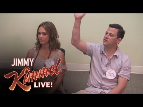Jimmy Kimmel Takes Jessica Alba to Birthing Class