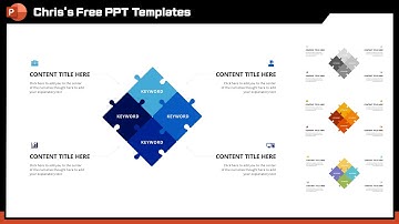 [FREE PPT TEMPLATES] Puzzle (DIAGRAM, INFOGRAPHICS)