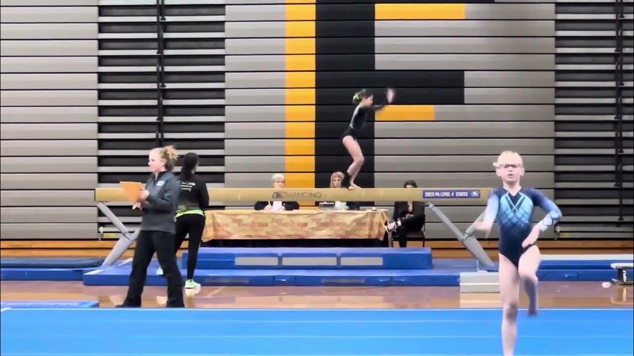 Gymnastics Beam Routine 2023 PA state finals YouTube