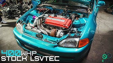 400whp Stock LSVTEC EG Civic | Dyno Tune | EBTEC
