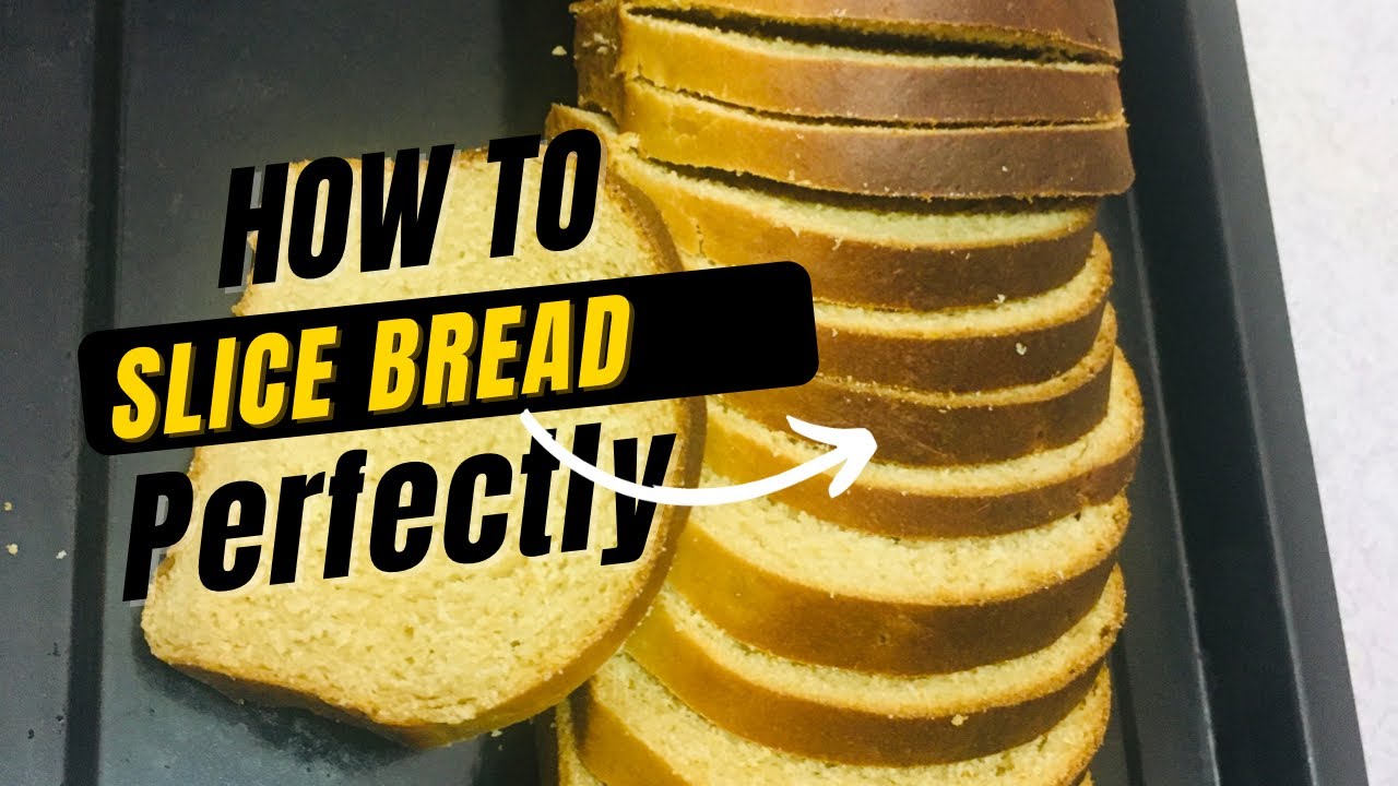 How to slice bread perfectly How to cut breadstatisfyingvideo YouTube