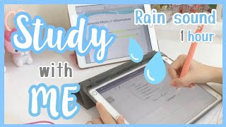 STUDY with ME (with Rain sound) 1 hour #2 | NoteworthyMF