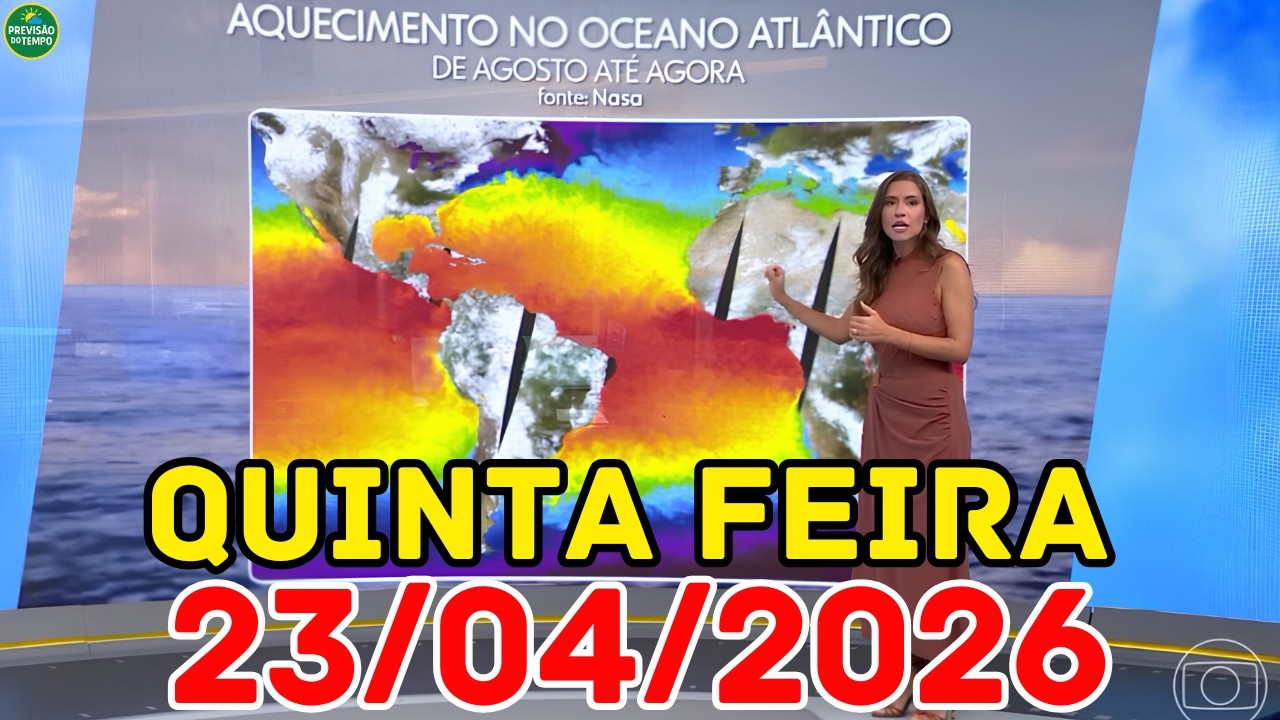 PERIGO DE TEMPESTADE: 70mm de Chuva e Risco de Alagamento Hoje | Previsão do Tempo Jornal Hoje 23/04