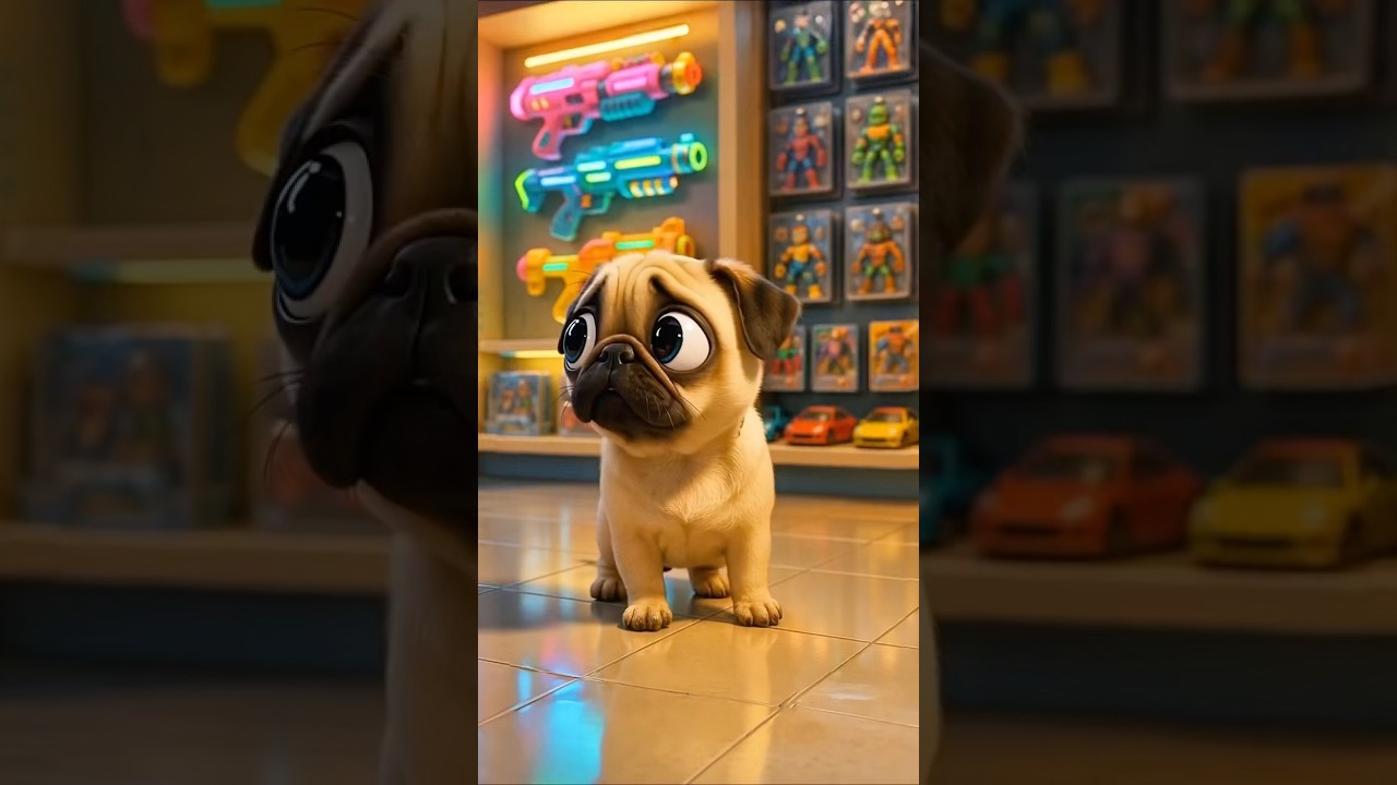 Dog Loves High-Tech Too! This Glowing M4 ToyGun is SO Awesome!🎁 