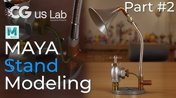마야 3D 모델링 스탠드조명 튜토리얼 [Maya Speed Modeling ] - Part 2