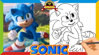 How To Draw Sonic The Hedgehog The Movie 2020 Sonic Fight Sonic Sega Game Nintendo Playstation 4