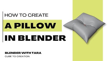 Blender Tutorial: How to create a pillow in Blender