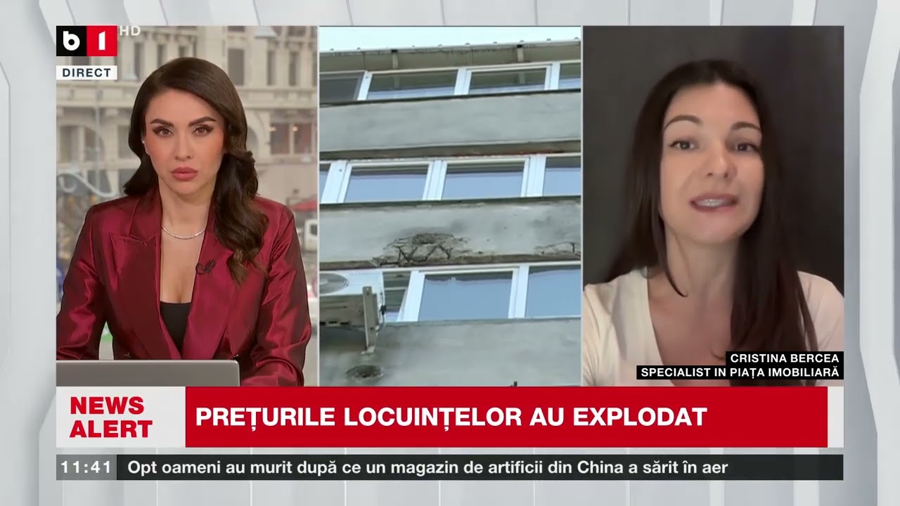 PREȚURILE LOCUINȚELOR AU EXPLODAT. C. BERCEA, SPECIALIST PIAȚA IMOBILIARĂ, CU DETALII_Știri B1TV