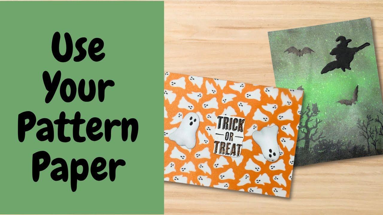 Easy Backgrounds for your Halloween Cards