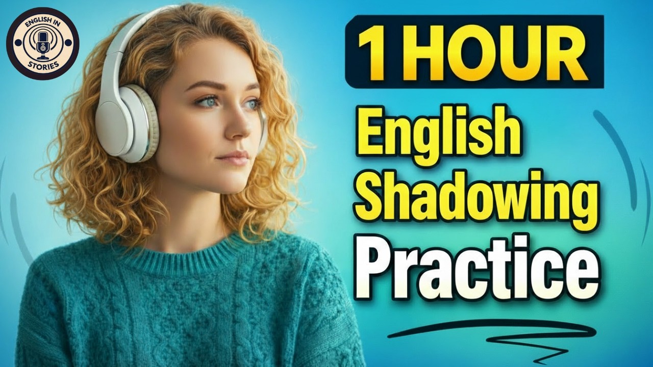 1 Hour Shadowing English | Daily Listening & Speaking Practice (A2-B1 Level)