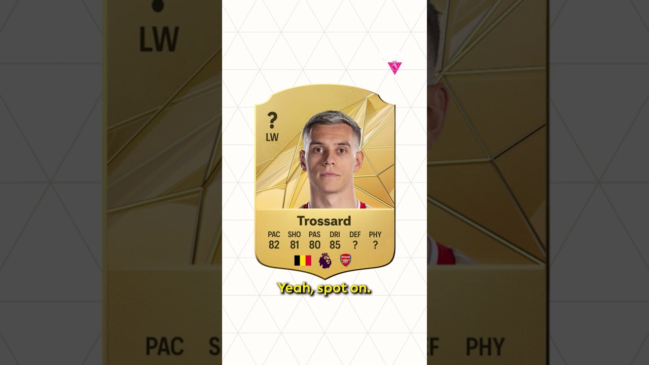 WATCH: Trossard reacts to his FC 25 rating