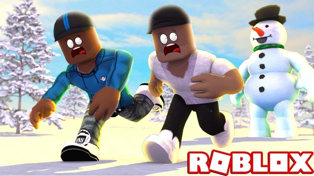 EATEN BY AN EVIL SNOWMAN IN ROBLOX (Reupload)