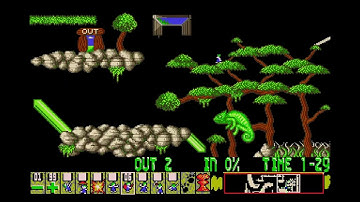 Custom Lemmings Level - The Glade of Disbelief by Akseli (@JuhoAkseli)